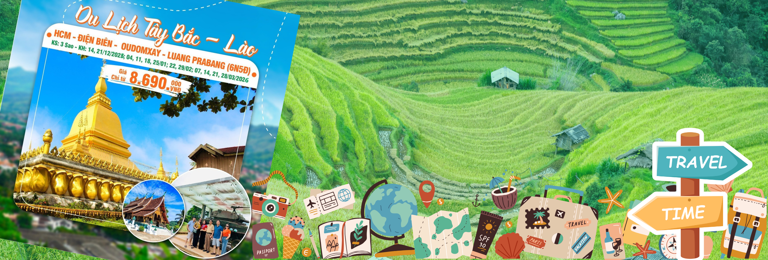 DU LỊCH TÂY BẮC - LÀO 2026